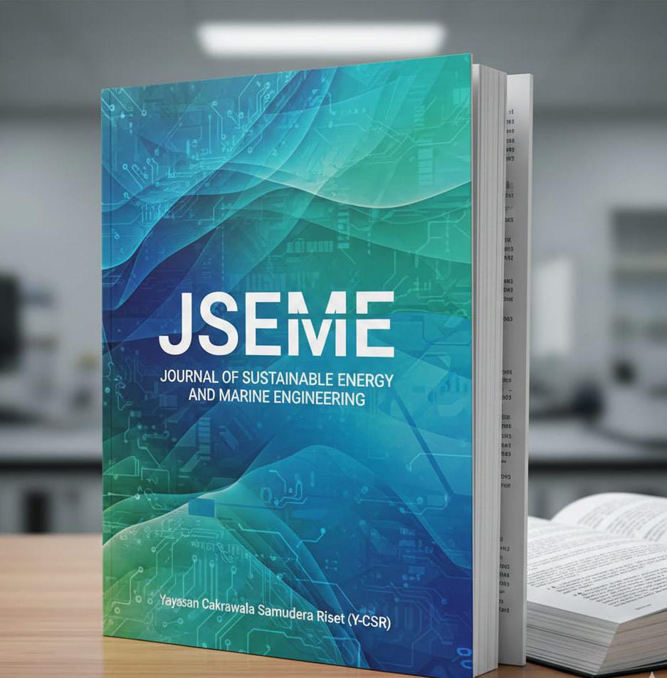 					View Vol. 2 No. 1 (2026): Journal of Sustainable Energy and Marine Engineering
				